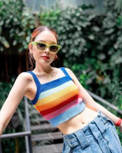 Sirinya Puengsuwan Instagram - 🩷❤️🧡💛💚🩵💙💜 #Riin_Poriin