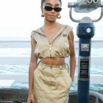 Skai Jackson Instagram - @miumiu 🤎 #STYLEDbyMonicaRose