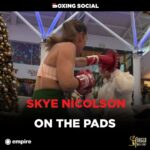 Skye Nicolson Instagram – 𝗦𝗛𝗔𝗥𝗣 ⚡️ 

@SkyeBNic on the pads, preparing for a big fight at @3ArenaDublin this weekend vs. Lucy Wildheart 🔥 

#SkyeNicolson #NicolsonWildheart #Boxing Dublin, Ireland