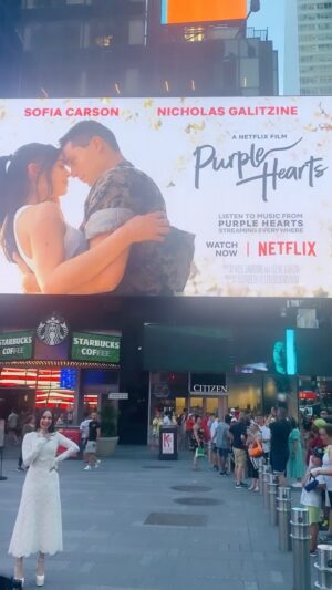 Sofia Carson Instagram - Our movie has been viewed over 150 million hours. The MOST viewed movie on Netflix in the WORLD. The BIGGEST week for a Netflix movie this year. As my Cassie said, “I don’t know what’s happening to me. Can you hear my pulse beat underneath? Words are getting hard for me to speak…” 

Thank. You. Infinitely. 

Be still my Purple Heart. @netflix