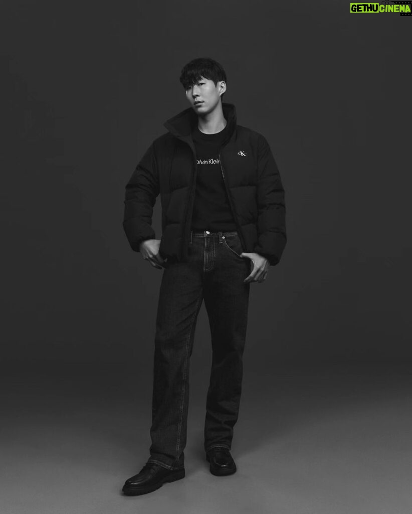 Son Heung-min Instagram - 🤍🖤  @calvinklein #CalvinKlein #MyCalvins #캘빈클라인 #CK패딩 #ad