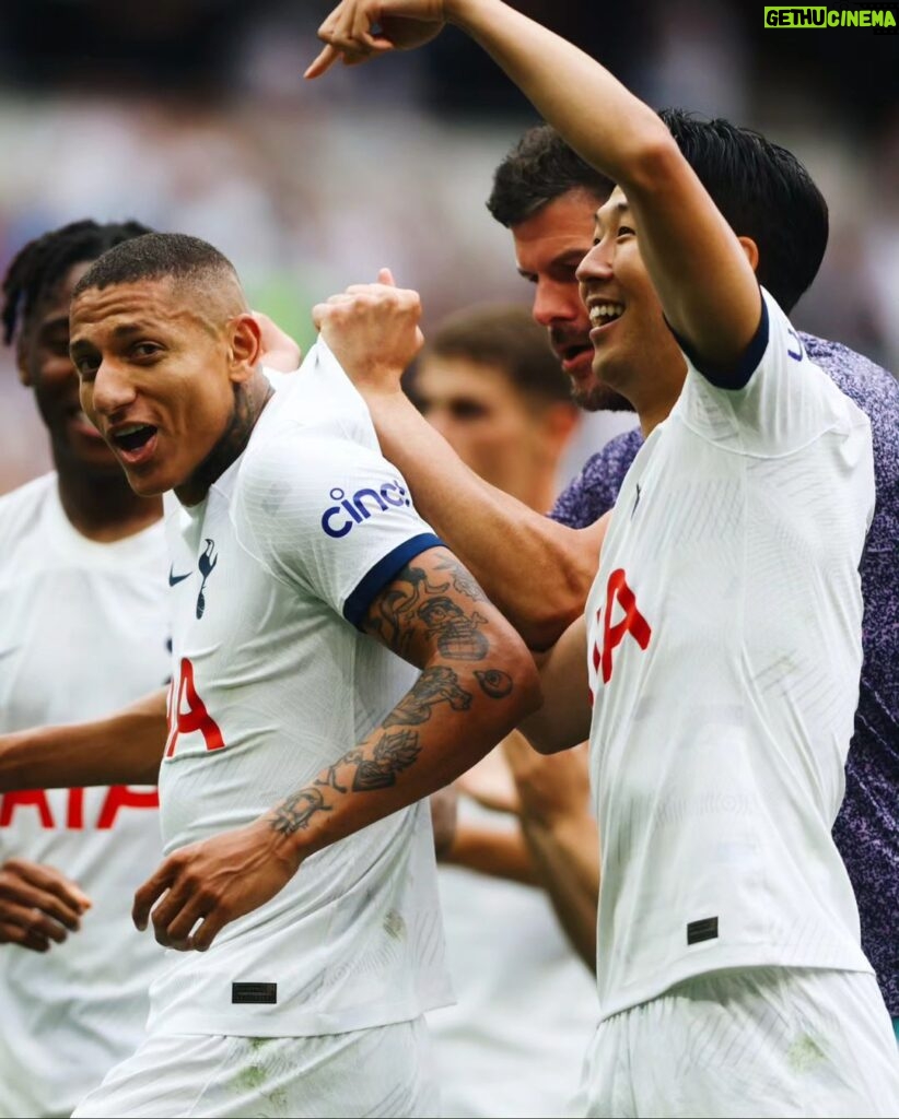 Son Heung-min Instagram - You the supporters helped push us over the line today. What a mentality and fight from the boys… Come on you Spurs!!! 🤍 Tottenham Hotspur Stadium