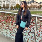 Sophie Choudry Instagram - From Mozart to the Sound of Music, it all happened in beautiful Salzburg.. Spent the loveliest afternoon with the best people🩵 #salzburg #austria #makingmemories #soundofmusic #mozart #mirabellegardens #vontrapp #lovelockbridge #sophiechoudry Salzburg, Austria