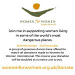 Sophie Turner Instagram - 1 in 3 women will experience physical or sexual violence in their lifetime. Women living in places affected by conflict are especially vulnerable. This is why I’m a proud Ambassador of @womenforwomenuk, a charity that helps women survivors of war rebuild their lives. Until 3rd December all donations made to @womenforwomenuk will be doubled, which means your gift will go twice as far for women living in some of the world’s most dangerous places. @womenforwomenuk helps women to rebuild their confidence, teaches them how to advocate for their rights in their homes and communities and gives them practical skills so they can earn and save money. Please join me and help Women for Women International fight the stigma that surrounds sexual violence and help women survivors of war stand tall. Learn more @womenforwomenuk and donate today at www.womenforwomen.org.uk/donate