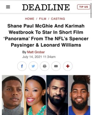 Spencer Paysinger Instagram - PANORAMA - The film, written and directed by former theater director @scottyfelix, is a sense-bending drama that tells the story of Sam (@shanepaulmcghie), a young man grieving the unexpected loss of his Mother (@only1karimah). Upon being hit by a car, Sam is catapulted into a near death experience where his Mother guides him through various chapters of his life. Panorama also stars @thomasqjones (Luke Cage), Myles Cranford (Mindhunter), @maleah.goldberg (On My Block) and @kidkrystian (Foster Boy).

Can’t wait for y’all to see this one! (LINK IN BIO)