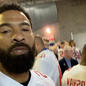 Spencer Paysinger Instagram - Felt uneasy coming back for the 10-year SB reunion. Honestly, I’ve long questioned if friendships built in sports really do stand the test of time. Considering the many different backgrounds found in locker rooms, there’s no way I’m friends with some of these guys if football didn’t set us on early paths that would eventually cross.

10 years removed from the moment that tied us together forever, I was definitely in my head about seeing a lot of guys that are [respectfully] strangers to me now. I’ve always kept up with @markherzlich @henryhynoski and @princeamukamara and know guys like @trthomas24 @therealjustintuck91 and @VictorCruz are one text or DM away but most of the rest?… Strangers

Until I walked into the hotel and saw a handful of my guys. All uncertainty dissipated when I let the hugs, handshakes, and smiles speak for me. Falling back into the familiar energy that never left us, I’m glad I saw those ugly faces and can confirm they are without a doubt my friends, teammates, and brothers forever.

But overall, I’m gladder (yup, gladder) the reunion gave me a moment to love on 22-year old rookie Spencer. I often discount my past experiences because I’m too focused on what’s next but SpittyP went through fire for me to stand on his shoulders today. 
I’m working on not leaving him in the past anymore…thanks therapy.