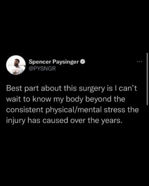 Spencer Paysinger Instagram - I’m fine…but what about Coop?!