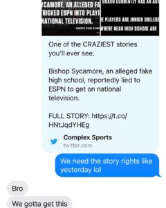 Spencer Paysinger Instagram - B.S High is heading to @tribecafilmfestival !!! Two years ago a text to @alexrichanbach leads to a screenshot from Adam McKay that leads to a cold text to @michaelstrahan, selling to @hbo, and the dynamic directing duo of @travon and @martindesmondroe! Had a blast producing this one. S/O to the gawd @conschwartz @marypilon @ethanj_lewis @meechgolden @achawla1 and the entire team that got this to and through the finish line. …and s/o to @complex for canceling my meeting 30mins before to go with the other guys!