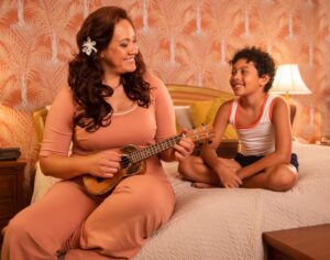 Stacey Leilua Instagram - This moment right here.. watching it made me get that little lump in my throat. Recognising a Mother’s sacrifice is something that always hits home for me ❤️ But also... can you believe we only have two episodes left?! 
#YoungRock #Episode9 #aladynamedstarsearch @nbc @nbcyoungrock 📸: @mtsp.oz