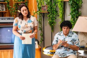 Stacey Leilua Instagram - It’s pretty cool that this week’s episode of #YoungRock features so many NZ Pacific faces 🥰✊🏽to be filming away from home for an extended period of time and feel that extra layer of love and support from your fellow Pasifika Aiga is a special part of this project I’ll always treasure. I’m so proud to see all of us play a part in telling the life story of @therock on screen - it’s a beautiful thing to see so many Samoan and Tongan names in the credit section! 🎬👏🏽
Big love and respect to:
@atuisila as Ofelia "Lia" Maivia
@johntui1 as Afa Amituana'i Anoa'i of the Wild Samoans
@fasituaamosa as Leati Sika Amituana'i Anoa'i of the Wild Samoans
@manatatafu as Tonga 'Uli'uli Fifita aka King Tonga aka King Haku 
@joshthomsonnz as an imaginary character named Bob 😂🍿
*and a special mention to our fellow Pasifika brother @ulilatukefu leading the pack as Dwayne Johnson, (you’re not a NZer but I won’t hold that against you) Catch this week’s episode, #InYourBlood on @neon_nz tonight! (And Australia it’ll be on @foxtel on Sunday! Enjoy!) #PacificActors #Pasifika #Samoa #Tonga #WildSamoans #LiaMaivia #KingHaku 🇼🇸🇹🇴🇳🇿