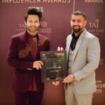 Stebin Ben Instagram - This one is for that one person who has always believed in me no matter what ! My brother , my manager my friend @brijdubai Ever since we’ve been a part of the wedding industry, he wanted this Award for me ! Here it is bro ❤️ Many more on the list ! You know Onwards and upwards 🚀 @weddingsutra #weddingsutra Best Live Entertainers for weddings