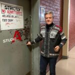 Stefan Dennis Instagram - This is a me entering the studio to play Paul Robinson for the very last time. I thought my very special Norwegian jumper would help keep me happy during this rather melancholy day.
