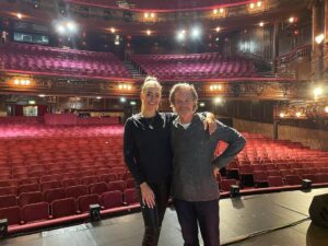 Stefan Dennis Instagram - Finally back at the London Palladium after 35 years. Last time Annie and I graced this stage was for the Royal Command Performance in 1988. 😎