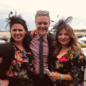 Stefan Dennis Instagram - A day at the races..... where are the Marx Bros when you need them?! Here with my real and my fake. gail_dennis_ & @relmaloglou #Cupweekon10