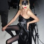 Stella Maxwell Instagram - @luisdejavier Thank you for having me close your show, such fun creative energy im so proud of you! Looking forward to watching your career blossom 🖤 Special thank you to @riccardotisci17 for mentoring and uplifting inspiring new designers and working on this collection together, all my love🖤