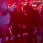 Stella Maxwell Instagram - Thank you Donatella for the sweetest night out in this beautiful city of Angels. @donatella_versace @eltonjohn @dualipa … what more can a girl ask for. Love you 💙🖤 Dodger Stadium