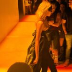 Stella Maxwell Instagram - @luisdejavier Thank you for having me close your show, such fun creative energy im so proud of you! Looking forward to watching your career blossom 🖤 Special thank you to @riccardotisci17 for mentoring and uplifting inspiring new designers and working on this collection together, all my love🖤