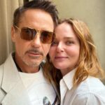 Stella McCartney Instagram - STELLA’S SUSTAINABLE MARKET: My brother from another mother… x @RobertDowneyJr wears a limited-edition t-shirt featuring the Vitruvian Stella, an original work by legendary artist @HajimeSorayamaOfficial created for our #StellaxSorayama capsule. Launching December 2023. #StellaMcCartney #StellaSummer24 #StellasSustainableMarket #RobertDowneyJunior #HajimeSorayama Paris, France