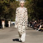 Stella McCartney Instagram - STELLA’S SUSTAINABLE MARKET: The world’s first luxury garments crafted from Kelsun™️, a seaweed-based yarn – hand-crocheted with mirrors polka dots. A varsity bomber features the work of Japanese artist @HajimeSorayamaOfficial, part of a limited-edition capsule launching December 2023. Watch the #StellaSummer24 runway show at stellamccartney.com. Credits Wearable art by @AndrewLoganSculptor, exclusively for Stella McCartney #StellaMcCartney #ParisFashionWeek #PFW #StellasSustainableMarket Marché Saxe-Breteuil