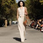 Stella McCartney Instagram - STELLA’S SUSTAINABLE MARKET: A play with proportions. Cropped tailcoats and waffle-knit vests over volume trousers, slim and roomy trenches, tiny #Falabella triangles and #Frayme bucket bags in knotted hemp mesh. Watch the #StellaSummer24 runway show at stellamccartney.com. Credits Wearable art by @AndrewLoganSculptor, exclusively for Stella McCartney #StellaMcCartney #ParisFashionWeek #PFW #StellasSustainableMarket Marché Saxe-Breteuil