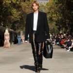 Stella McCartney Instagram - STELLA’S SUSTAINABLE MARKET: Fashion details. Asymmetric draping, corset lacing, bugle bead embellishments, tuxedo bib and cummerbund inserts on organic cotton denim. The Summer 2024 collection is crafted with 95% conscious materials, making it our most responsible edit to date. Watch the #StellaSummer24 runway show at stellamccartney.com. Credits Wearable art by @AndrewLoganSculptor, exclusively for Stella McCartney #StellaMcCartney #ParisFashionWeek #PFW #StellasSustainableMarket Marché Saxe-Breteuil