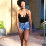 Stephanie Charles Instagram - The weather in L.A. makes feel like🥰💋 📸 by these beautiful ladies @mikhalajene and @farvelis. I appreciate you more than you’ll ever know💕💕🙏🏽🙏🏽 #stephaniecharles #goodvibesonly #lavibes #actresslife #photoshoot