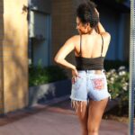 Stephanie Charles Instagram - The weather in L.A. makes feel like🥰💋 📸 by these beautiful ladies @mikhalajene and @farvelis. I appreciate you more than you’ll ever know💕💕🙏🏽🙏🏽 #stephaniecharles #goodvibesonly #lavibes #actresslife #photoshoot