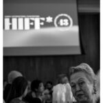 Stephen Hill Instagram - Hawaii International Film Festival @amyhillactor and Vanguard Award winner, Sakura Ando Gotta love Amy's new hairdo. #stephenhillphotos #leicaphoto @hiffhawaii #blackandwhitephotography