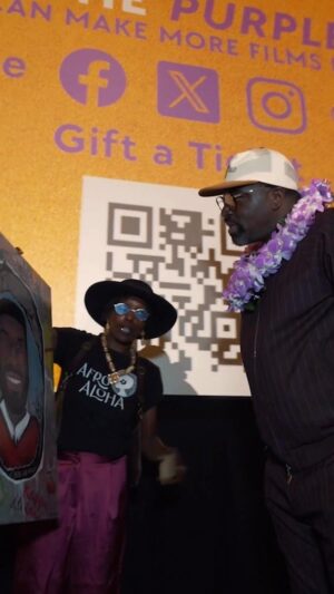 Stephen Hill Instagram - On 12/9 @afroaloha in collaboration with @hacdst hosted a double auditorium early private screening of @thecolorpurple on O’ahu. 

@stephenhillacts, who plays “Buster” in the film, was our special guest of the evening. 💜💜💜

Everyone arrived in their purple ready to watch the musical adaptation of a timeless classic! The film is fantastic! 

Portion of the proceeds went to @hacdst scholarship fund which directly supports high school seniors on O’ahu. 

Before the film started, our pre show entertainment lineup had everyone rocking! 

Be sure to go watch the film, which hit theaters Christmas Day! 

🎥@donclix 
🎨 @_mastarpeace 

#afroaloha #dst #thecolorpurple #oahu #hawaii #honolulu #living808 #film #hnl #olino #kapolei #waikiki #fashion #art #culture #books #music #honoluluhawaii