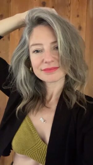 Sugar Lyn Beard Instagram - Anyone else trauma bonded to their natural hair color that they grew out during the quarantine? #silversisters