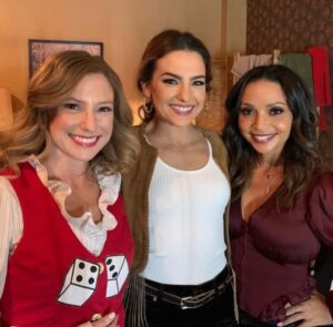 Sugar Lyn Beard Instagram - Syke! Dats not me engaged. BECKY SHARPE IS BACK @cwtheflash TONIGHT!! (I was so happy and excited that I wet my pants and got a twitch in my eye, see receipts in slide show) I fell in love with two mice @daninicolet & @kaylacheriecompton and had the best time. BECKY SHARPE LUCKIER THAN EVER… or isssss she?? It’s all so thrilling. Tune in tonight on @thecw I am HONORED to play Becky and forever over the moon to be included in THE FINAL RUN 🥹