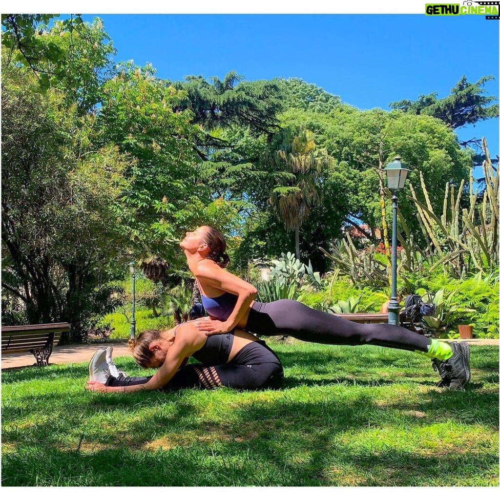 Susan Hoecke Instagram - Assisted stretching #first #personaltrainer #session #togetherwearebetter #adidas #paschimottanasana #lisboa Lisbon, Portugal