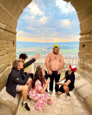 Suzy Antonyan Instagram - We stumbled upon this hairy bear on our way to Slovakia! Luckily, @discovery was there to catch all the action, even David working on getting his green card!! Watch us on OUR NEW SHOW #DiscoveringDavidDobrik coming soon on @discoveryplus! You can stream the first mini episode NOW!