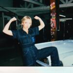 Sydney Sweeney Instagram - ahhhhhhh!!!!!! im super excited to share my newest workwear collection inspired by my new baby, a vintage @fordmustang 💙 #ad Disclaimer: Custom vehicle shown. Not available for sale. Always refer to the owner's manual before performing vehicle maintenance. Limited supply available.