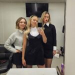 Sydney Sweeney Instagram - a peek behind the press tour 👀🫶🏼 this is why I got a flip #GalaxyZFlip5 #TeamGalaxy