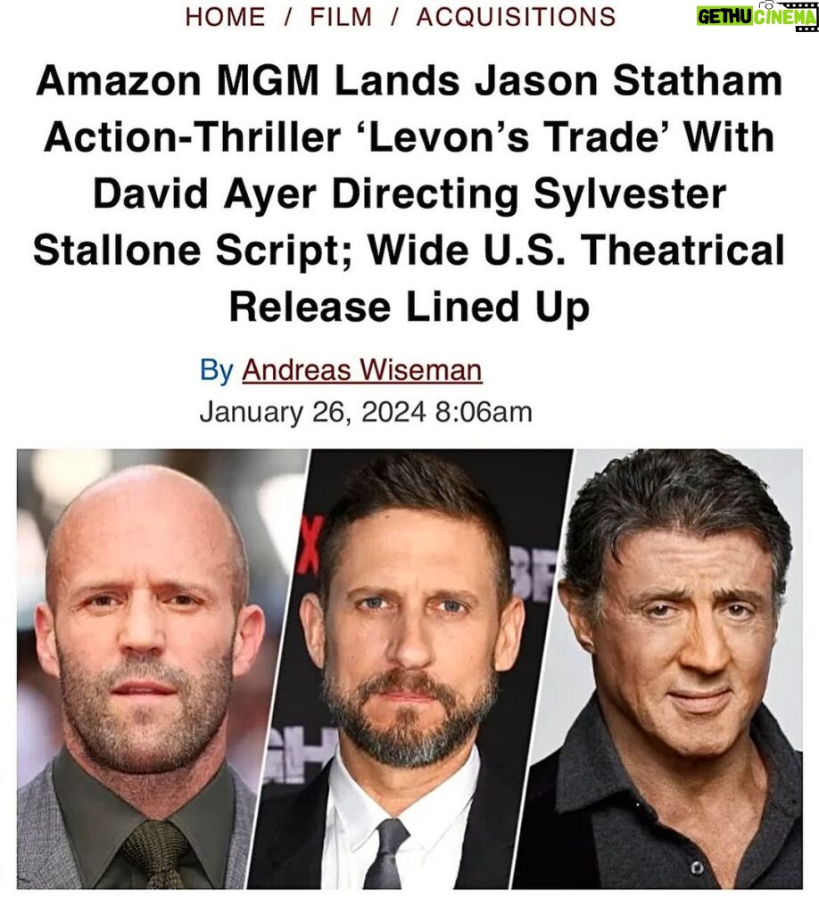 Sylvester Stallone Instagram - This is gonna be good, and the beginning of a exciting new character!