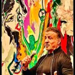 Sylvester Stallone Instagram - About time to start painting again… what is wonderful about painting it’s similar to writing a short screenplay, but instead of words, you use strokes and colors to tell your story