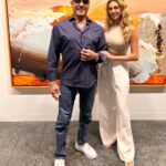 Sylvester Stallone Instagram - Great day of looking at Art Miami with Sophia … #rashidjohnson