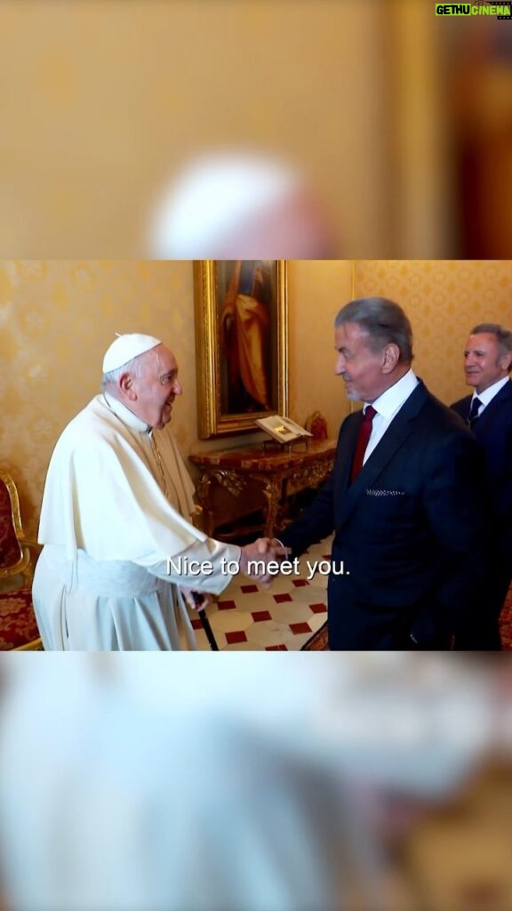 Sylvester Stallone Instagram - The family had the honor of meeting the Pope during their Italy trip. ✨ Stream all 10 episodes of #TheFamilyStallone season 2 now on @paramountplus!