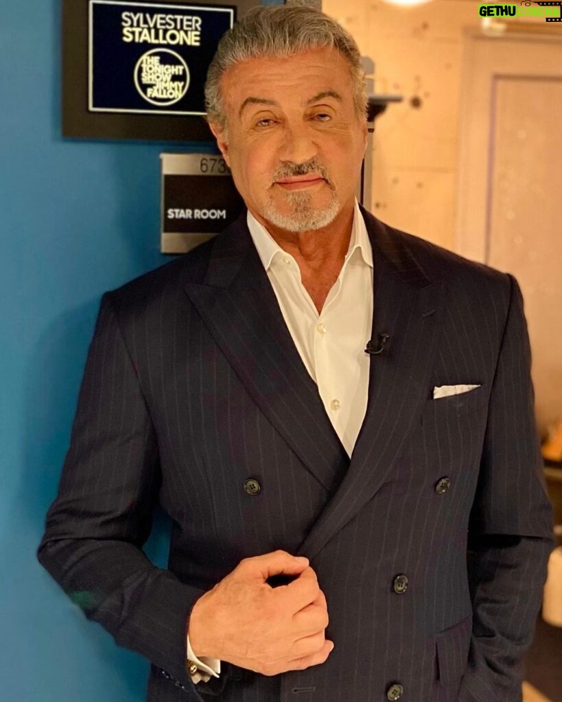 Sylvester Stallone Instagram - Just finished the Jimmy Fallon Tonight show, which is the last stop on the Tulsa King publicity tour. The show went great don’t miss it!