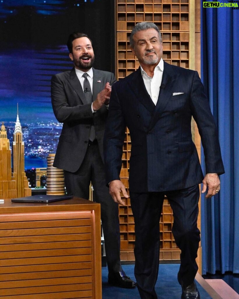 Sylvester Stallone Instagram - The TONIGHT SHOW @jimmyfallon @toddowyoung Watch it tonight !