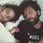 T.J. Thyne Instagram - When the uncle babysitter also falls asleep, on the job. 😬 oops. 😂Night mouse. 😊 💤