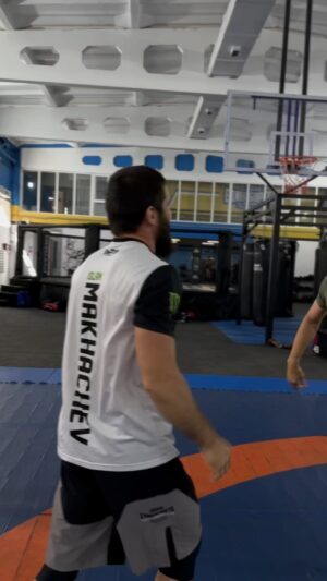 Tagir Ulanbekov Instagram - practicing thai clinch with @islam_makhachev