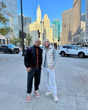 Tagir Ulanbekov Instagram - Walking around Chicago with my brother.