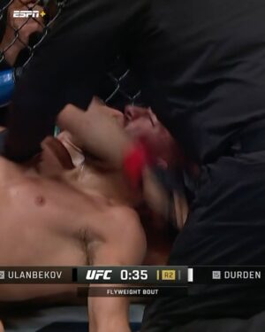 Tagir Ulanbekov Instagram - Tagir Ulanbekov channeled the champ after his win 🤫

Stream #UFC296 on ESPN2 and ESPN+ 🍿
