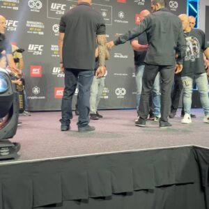 Tagir Ulanbekov Instagram - With brothers at a press conference @islam_makhachev