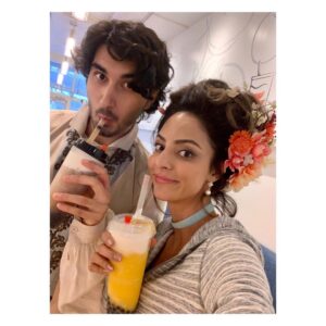 Tala Ashe Instagram - sometimes you and your tv brother need to leave set in full hair and makeup to get boba 🤷🏻‍♀️