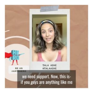 Tala Ashe Instagram - summary of me 🗣 

1. the arts and culture industry has been shutdown since march and probably will be for many many more months.

2. FPUC (Federal Pandemic Unemployment Compensation) is one v important thing helping artists survive and is set to expire on 8/1

3. not helping people who literally CAN’T go back to work is whack AF and also dumb economically (arts make up $800+ billion of our GDP)

4. oh and at a time when we should be doing everything to lift up BIPOC and tell diverse stories (that includes economic diversity), those very groups are in danger of being pushed out of our industry

5. ok maybe it was faster to watch the video but if you’ve read this far, follow @beanartshero and go to beanartshero.com to get resources on how to contact your senators and ask them to extend FPUC. 

6. it only takes a few minutes and you will be speaking up on behalf of an industry full of people who want nothing more than to make things for your eyes, ears, heart and mind to enjoy once it is safe to do so. 🙏🏽 cc: @kirstengillibrand @chuckschumer