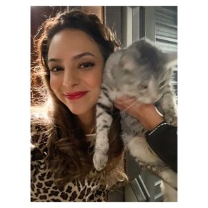 Tala Ashe Instagram - happy caturday from cat me who clearly loves human me. 😏 #zaricat #legendsoftomorrow
