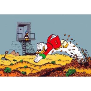 Tala Ashe Instagram - living out my childhood scrooge mcduck dreams. (p.s. only now do I see the super problematic imagery promoted to kids here- even ducks shouldn’t be billionaires, amirite??- and p.p.s. how amazing is the @cw_legendsoftomorrow set dec team?) 📸: @redheadtattoos